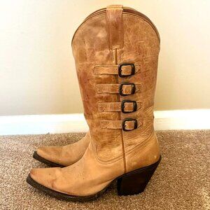 American Rebel Tan/Honey Women's Cowboy Boots